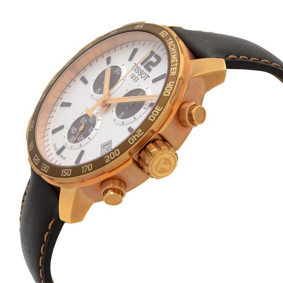 Tissot Quickster Steel Chronograph Silver Dial Quartz Watch T095.417.36.037.01 - Picture 5 of 6